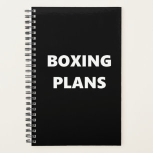 Agenda Boxing Planner Sports Tema Boxing Planers
