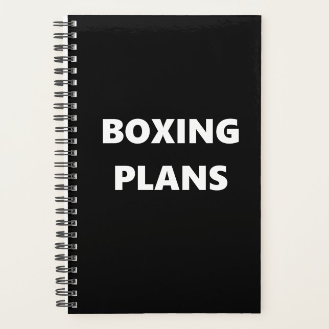Agenda Boxing Planner Sports Tema Boxing Planers (Anverso)