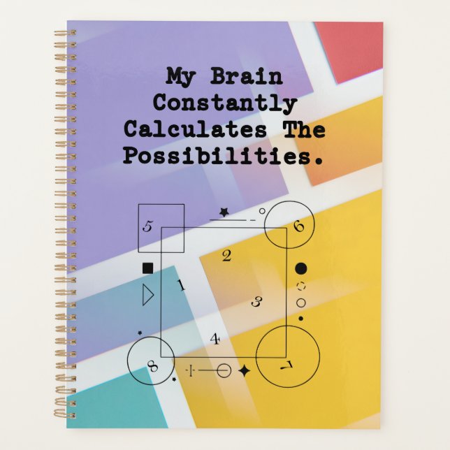 Agenda Brain Calculates Possibilities | Math Thinker (Anverso)