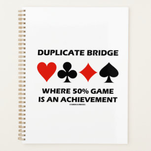 Agenda Bridge Duplicado Donde Juego 50% Es Un Logro