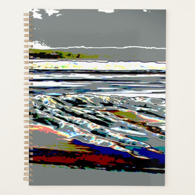 Agenda Bridgewater N.S. Riser's Beach Abstract print art (Anverso)