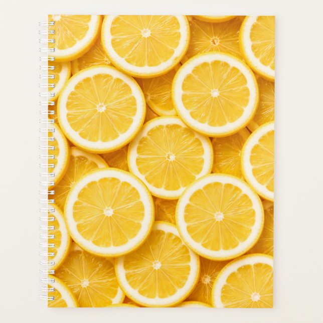 Agenda Bright Lemon Slices Planner Cover  (Anverso)