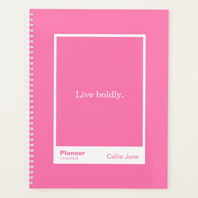 Agenda Bright Pink Block Quote | Fully Customizable (Anverso)