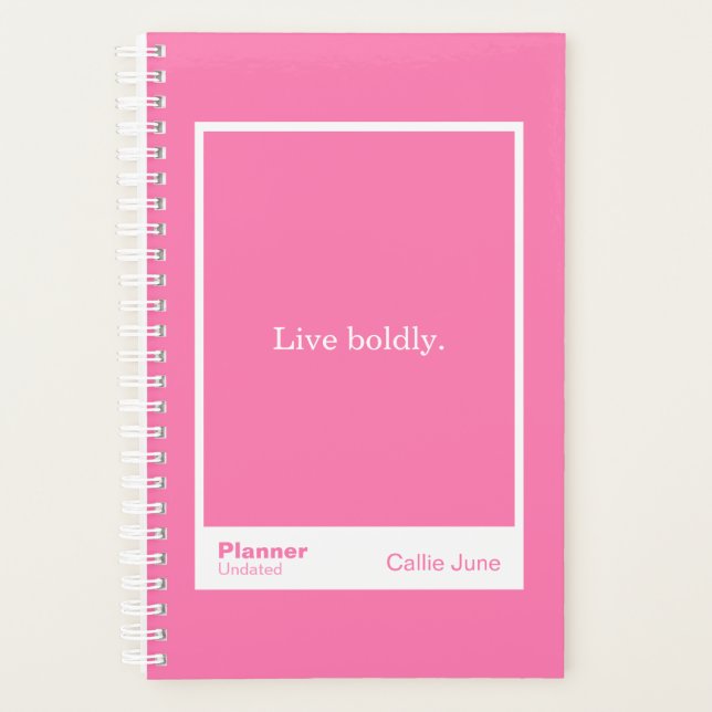 Agenda Bright Pink Block Quote | Fully Customizable (Anverso)