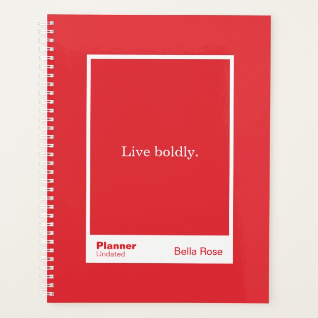 Agenda Bright Red Block Quote | Fully Customizable (Anverso)