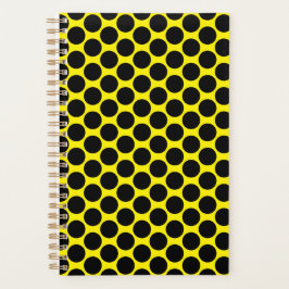 Agenda Bright Yellow with Black Dot Style 5.5" x 8.5"