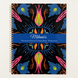 Agenda Brillantes flores para maestros escuela educación 