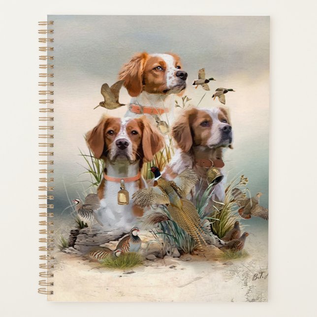 Agenda Brittany Spaniel, pasión por las aves (Anverso)