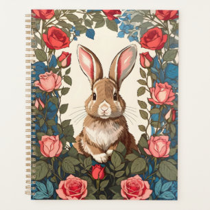 Agenda Brown Bunny Rosa Garden