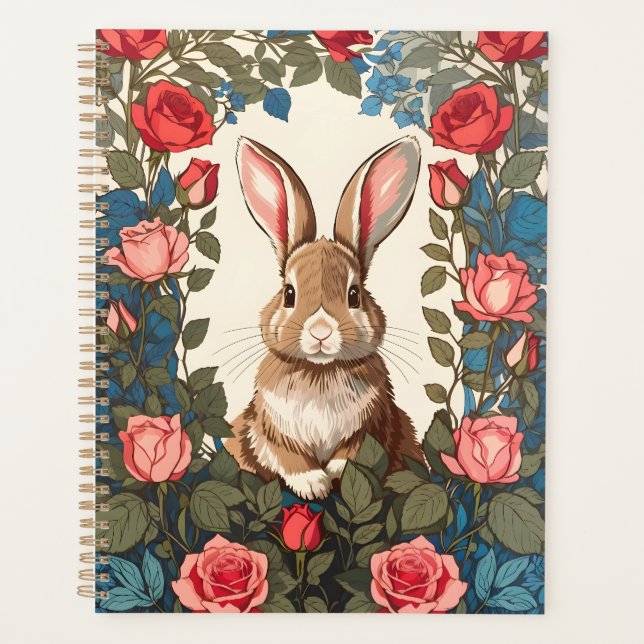 Agenda Brown Bunny Rosa Garden (Anverso)