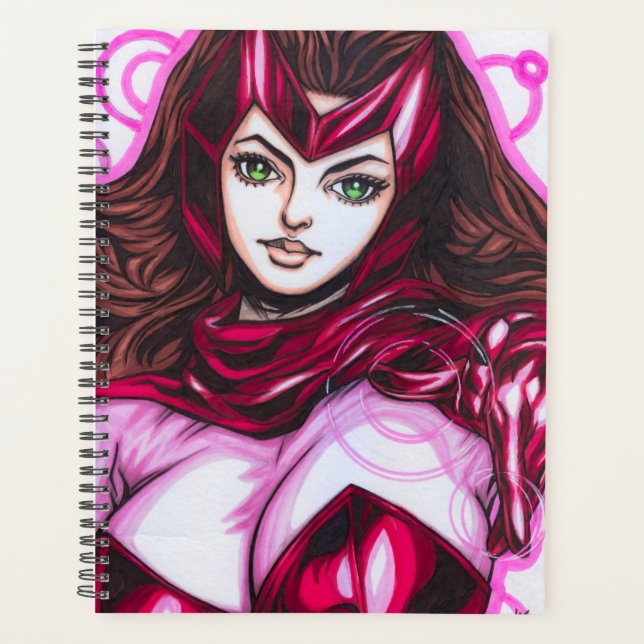 Agenda Bruja Escarlata ~ Wanda Maximoff (Anverso)