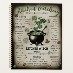 Agenda Brujería de cocina Hierbas mágicas Correspondencia