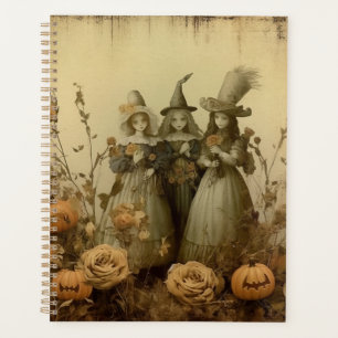 Agenda Brujería de Halloween vintage (5)