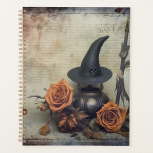 Agenda Brujería de Halloween vintage (8)