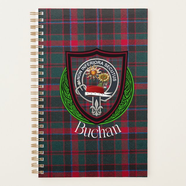 Agenda Buchan Scottish Clan Tartan & Crest (Anverso)