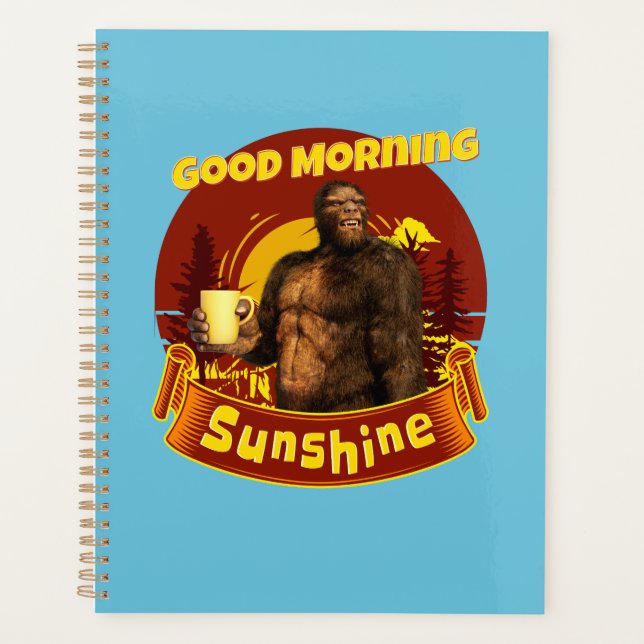 Agenda Buenos días Sunshine Funny Coffee de pie grande (Anverso)