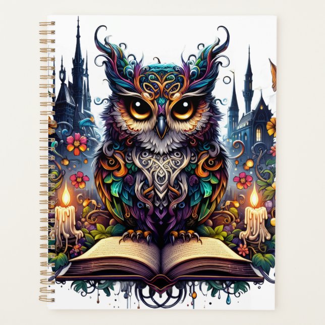 Agenda Búho Mágico Bibliotecario (Anverso)
