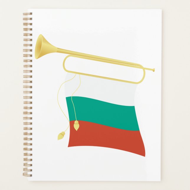 Agenda Bulgarian Flag and Bugle (Anverso)