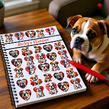 Bulldog de San Valentín personalizado