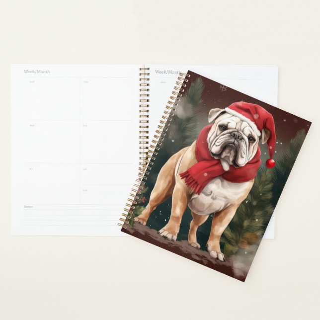 Agenda Bulldog en Navidad con Nieve (Demostración)
