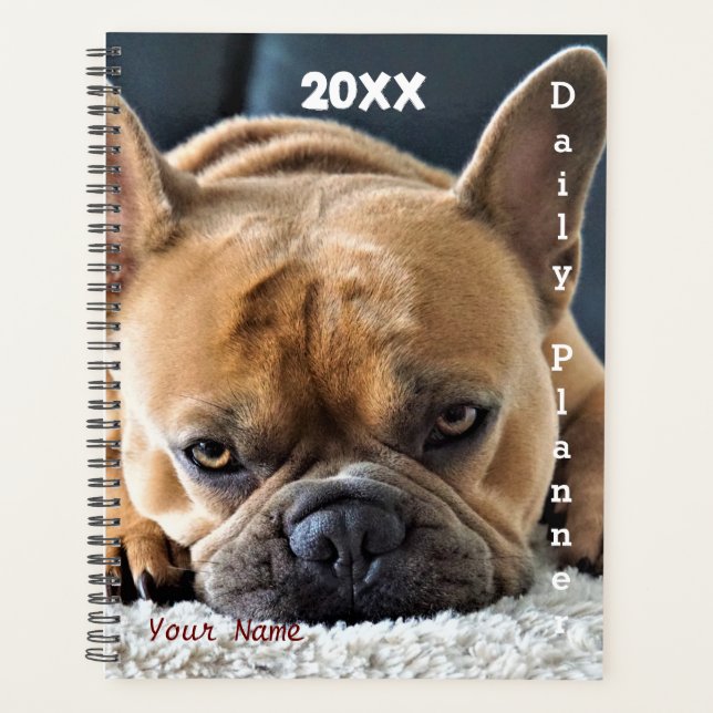 Agenda Bulldog francés - Daily Planner - HAMbWG (Anverso)