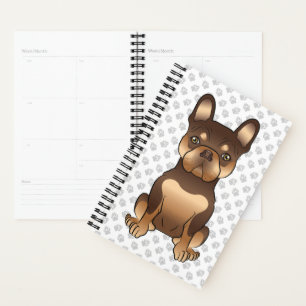 Agenda Bulldog Francés de Chocolate y Canela Perro y Huel