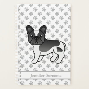 Agenda Bulldog Francés de Patas Negras Perro de Dibujos A