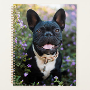 Agenda Bulldog francés en flores
