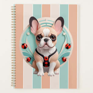 Agenda Bulldog francés Ladybug Pastel Papel Cortando Arte