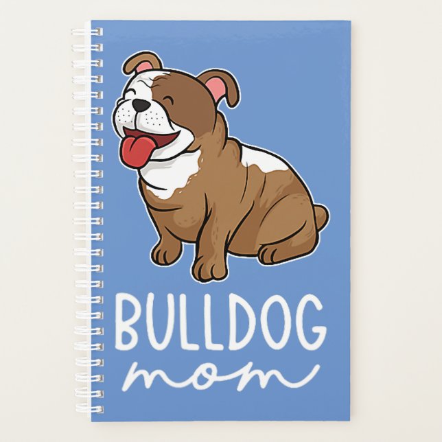 Agenda Bulldog Mamá Bulldog Lover (Anverso)