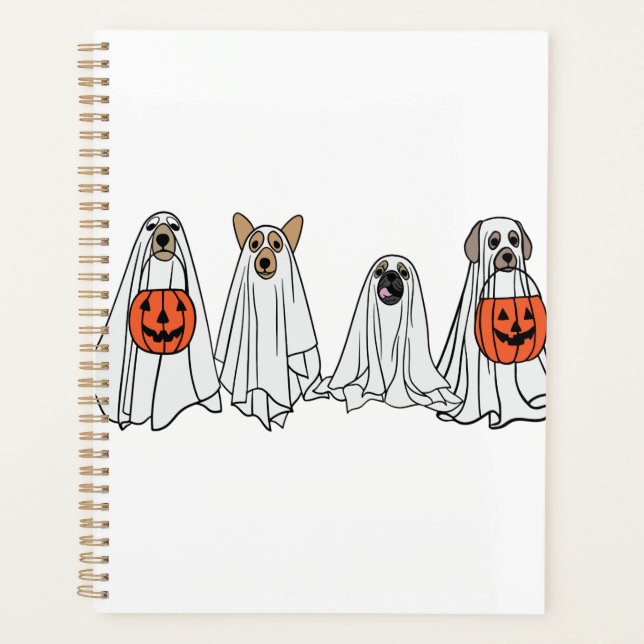 Agenda Bulldog Zombie Halloween Costume Perro Lover Puppy (Anverso)
