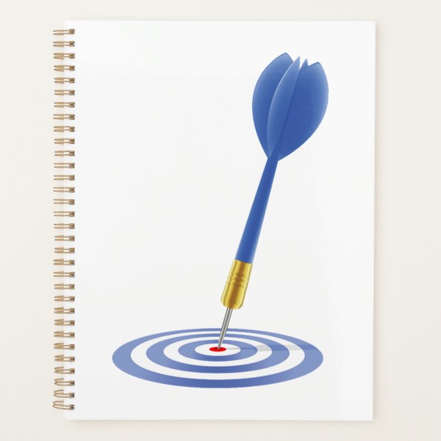 Agenda Bullseye Hit Blue Dart on Target (Anverso)
