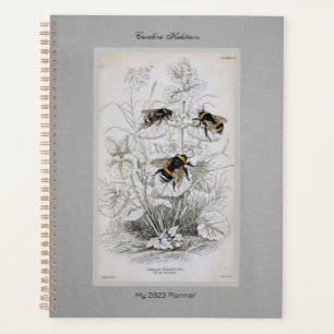 Agenda Bumble Bee Botanic on Linen