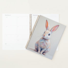 Agenda Bunny Pastel de bajo contenido de poly