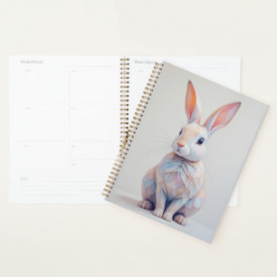Agenda Bunny Pastel de bajo contenido de poly