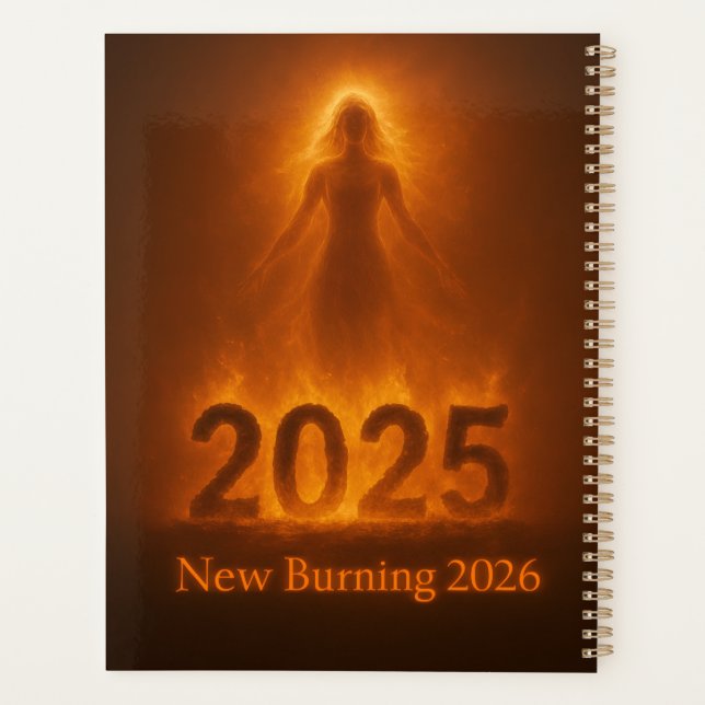 Agenda Burning 2025 New Year 2026 Fresh Start Artwork (Reverso)