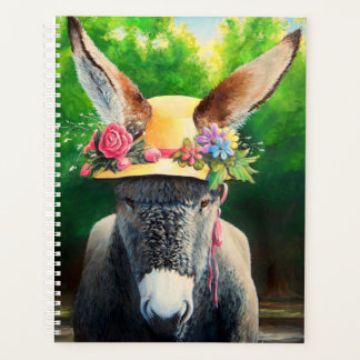 Agenda Burro/burro estándar en gorra de flores Rosa/marga
