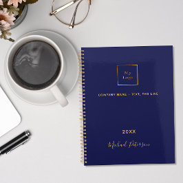 Agenda Business logo navy blue gold monogram 2023