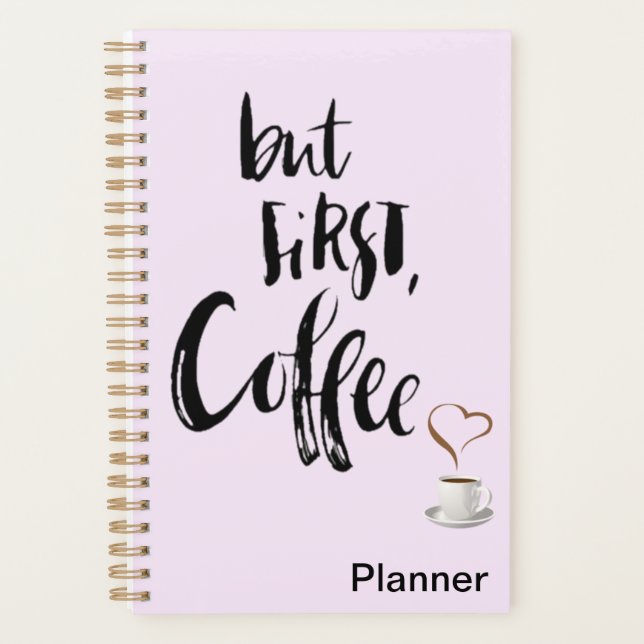 Agenda But first coffee planner  (Anverso)