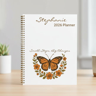 Agenda Butterfly Small Steps Big Changes Planner