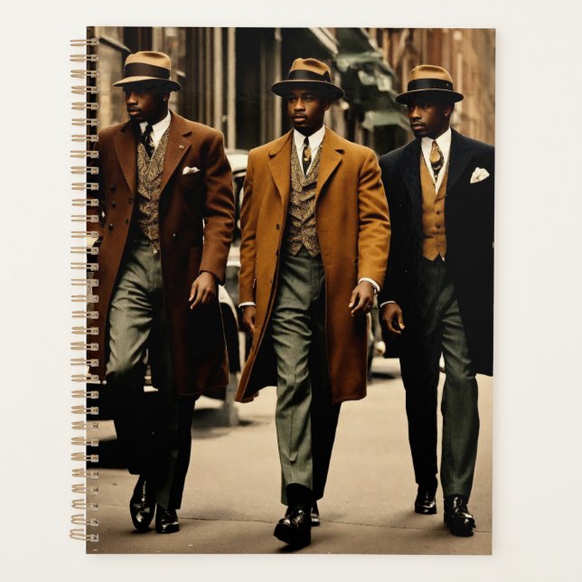 Agenda Caballeros sofisticados del Renacimiento de Harlem (Anverso)