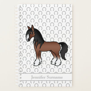 Agenda Caballo Brown Gypsy Vanner Clydesdale & Texto Pers