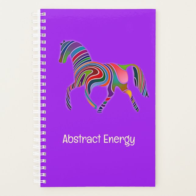 Agenda caballo de arcoíris abstracto (Anverso)