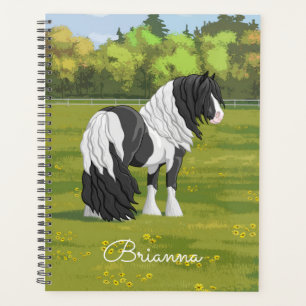 Agenda Caballo de Vanner de Black Pinto Piebald Gypsy