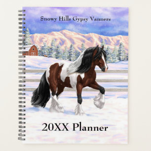 Agenda Caballo del gitano Vanner Tinker Bay Pinto Brown S