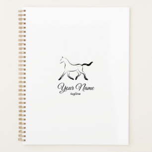 Agenda Caballo elegante de color negro