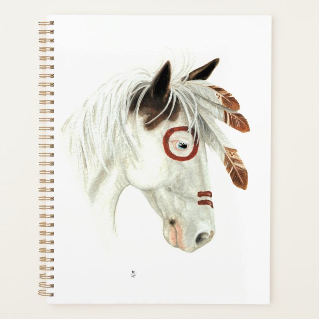 Agenda Caballo majestuoso de Bihrle 8.5 x 11" Planner (Anverso)