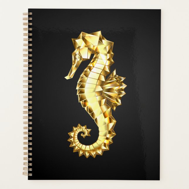 Agenda Caballo marino polígono de oro (Anverso)