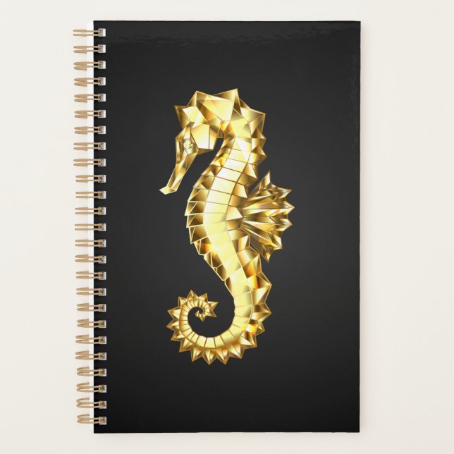 Agenda Caballo marino polígono de oro (Anverso)