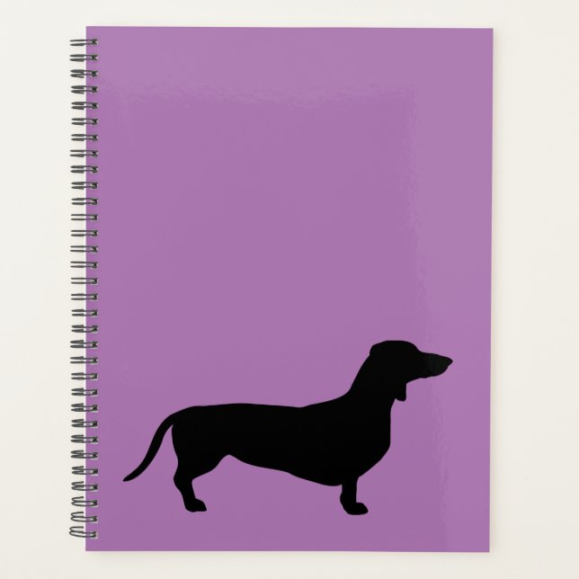 Agenda Cabello corto de Dachshund - Silhouette 1 (Anverso)